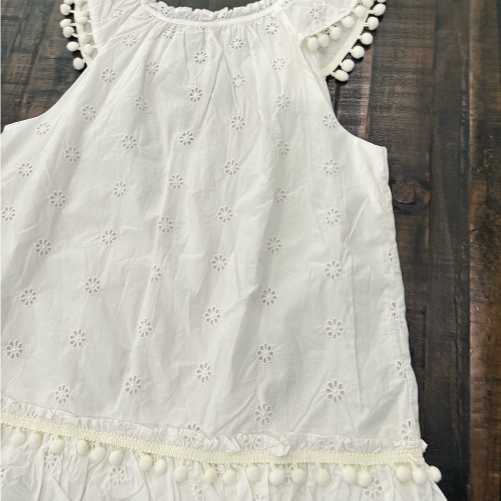 J. Crew White Eyelet Blouse with Ruffles - Picture 10 of 11
